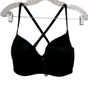 Victoria's Secret Body By Victoria Black Lined Demi Bra